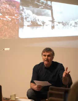 Conférence #4 Green Soul, L'art à l'ère de l'anthropocène. Paul Ardenne, Février 2024 © Fondation Thalie
